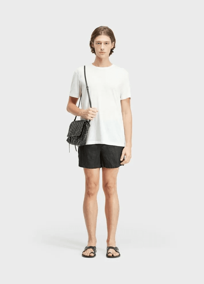 Short britt pranchão pleats linen